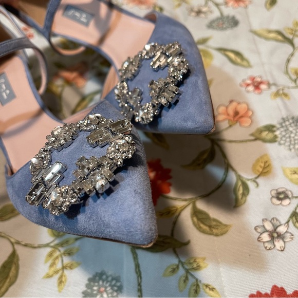 SJP Abute Blue Rhinestone Heels - Picture 4 of 15